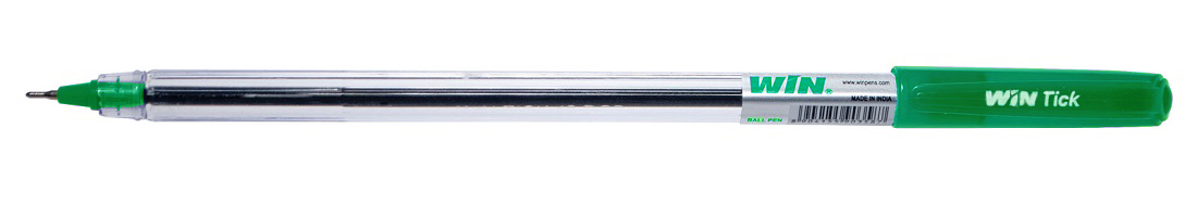 Ручка масляна WIN (TICK), чорнила зелені